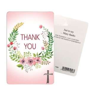 Thank You - Keepsake Card