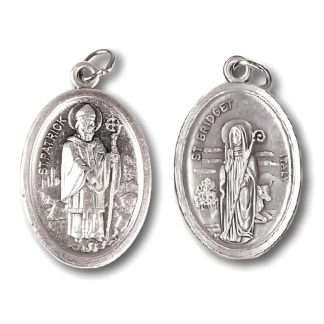 1-inch medal with Saint Patrick on the front and Saint Brigid on the back