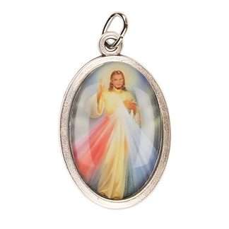 1 inch Divine Mercy devotional picture MEDAL