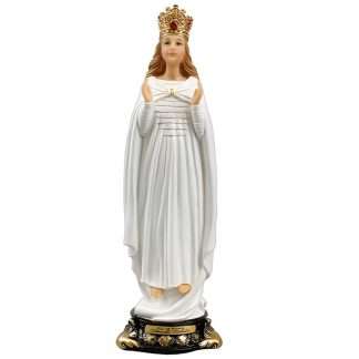 8 inch Our Lady of Knock resin statue from Florentine Gold Collection with gold detailing