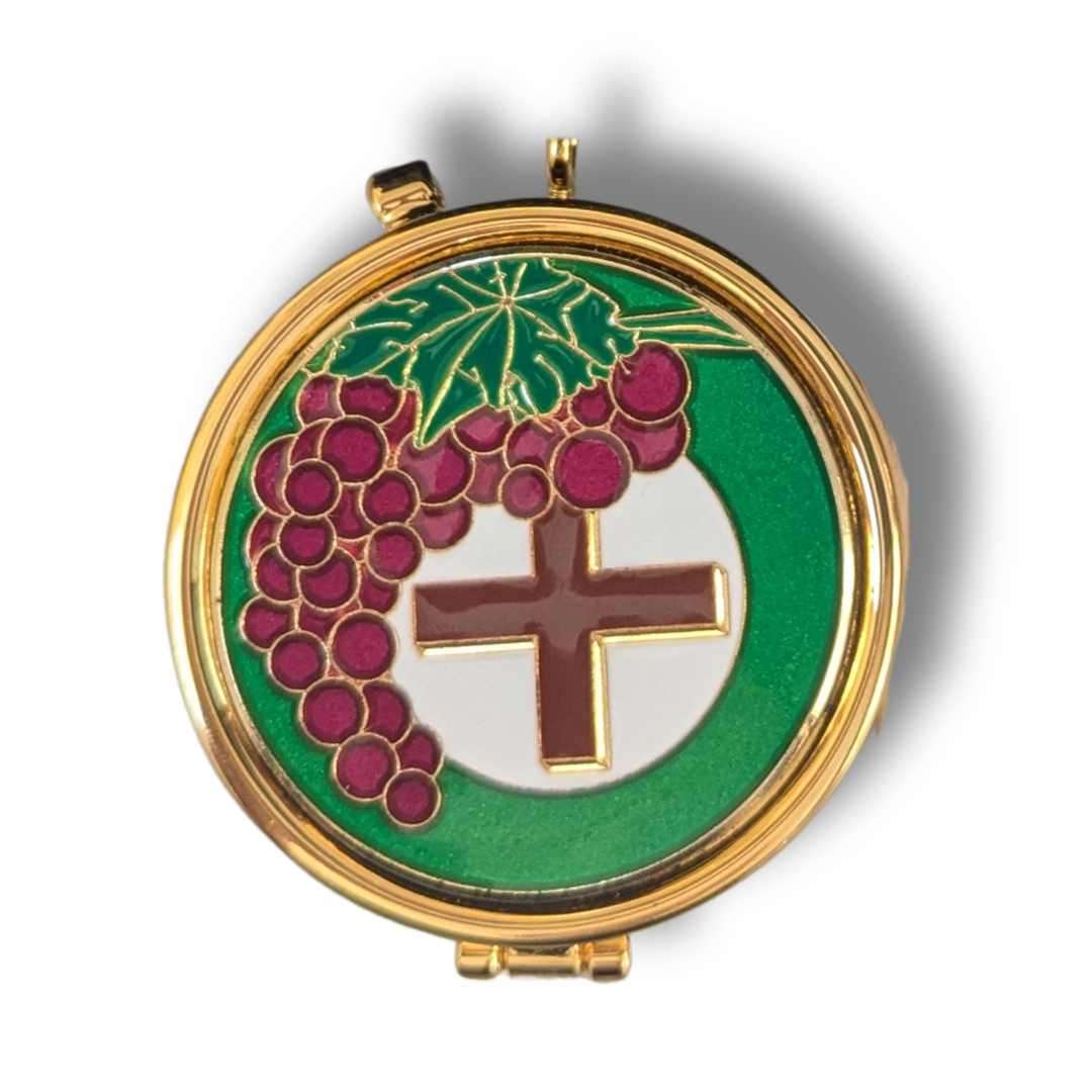 Communion Pyx Set with Grape and Cross Design Pyx - Image 3