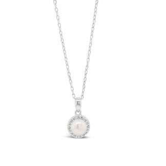 Sterling Silver Pearl Pendant Necklace - Gift Boxed