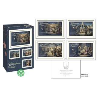 Christmas Peace Scripture Nativity Christmas cards box of 18 with four assorted design